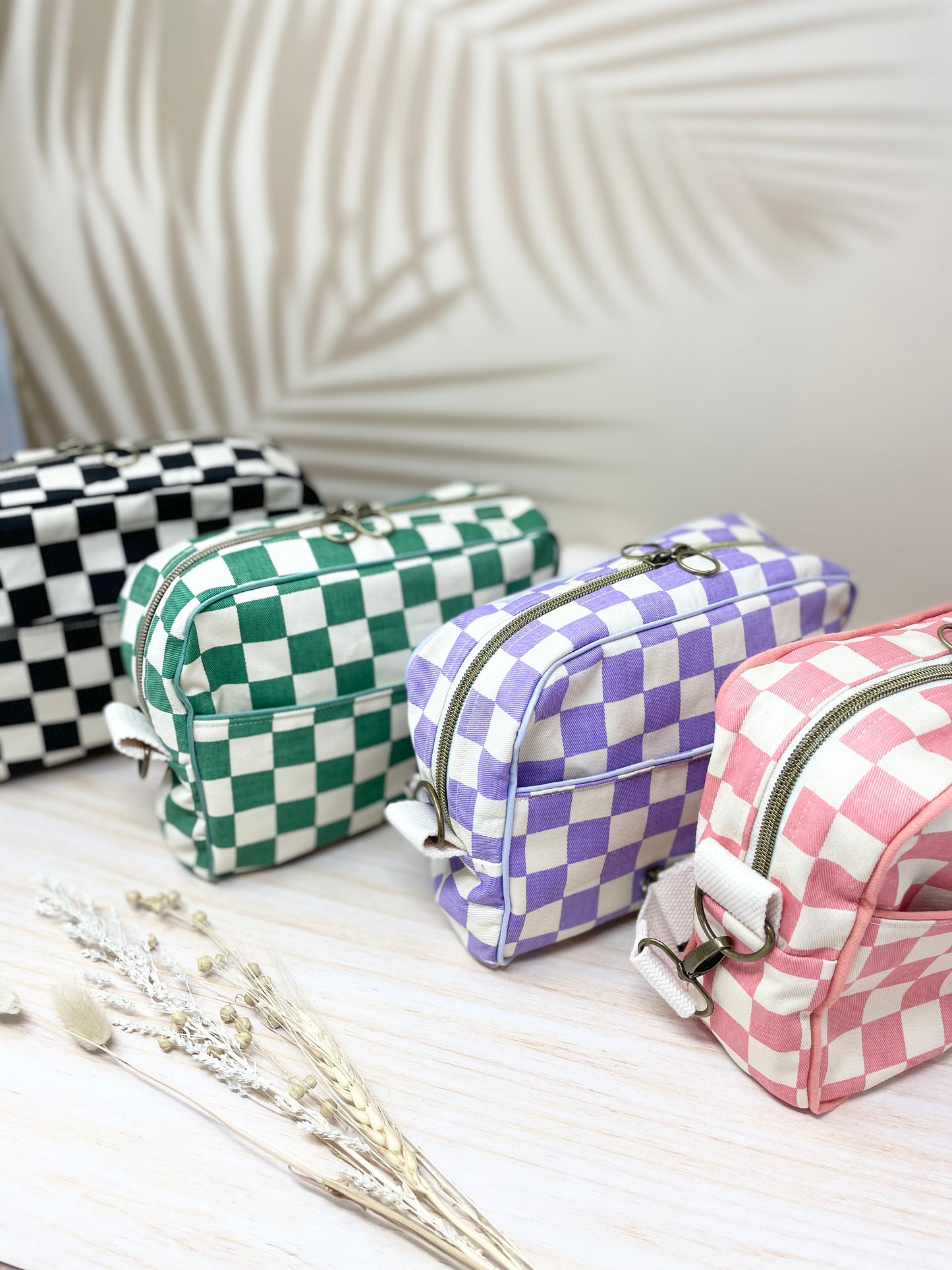 Sac bandoulière à damier