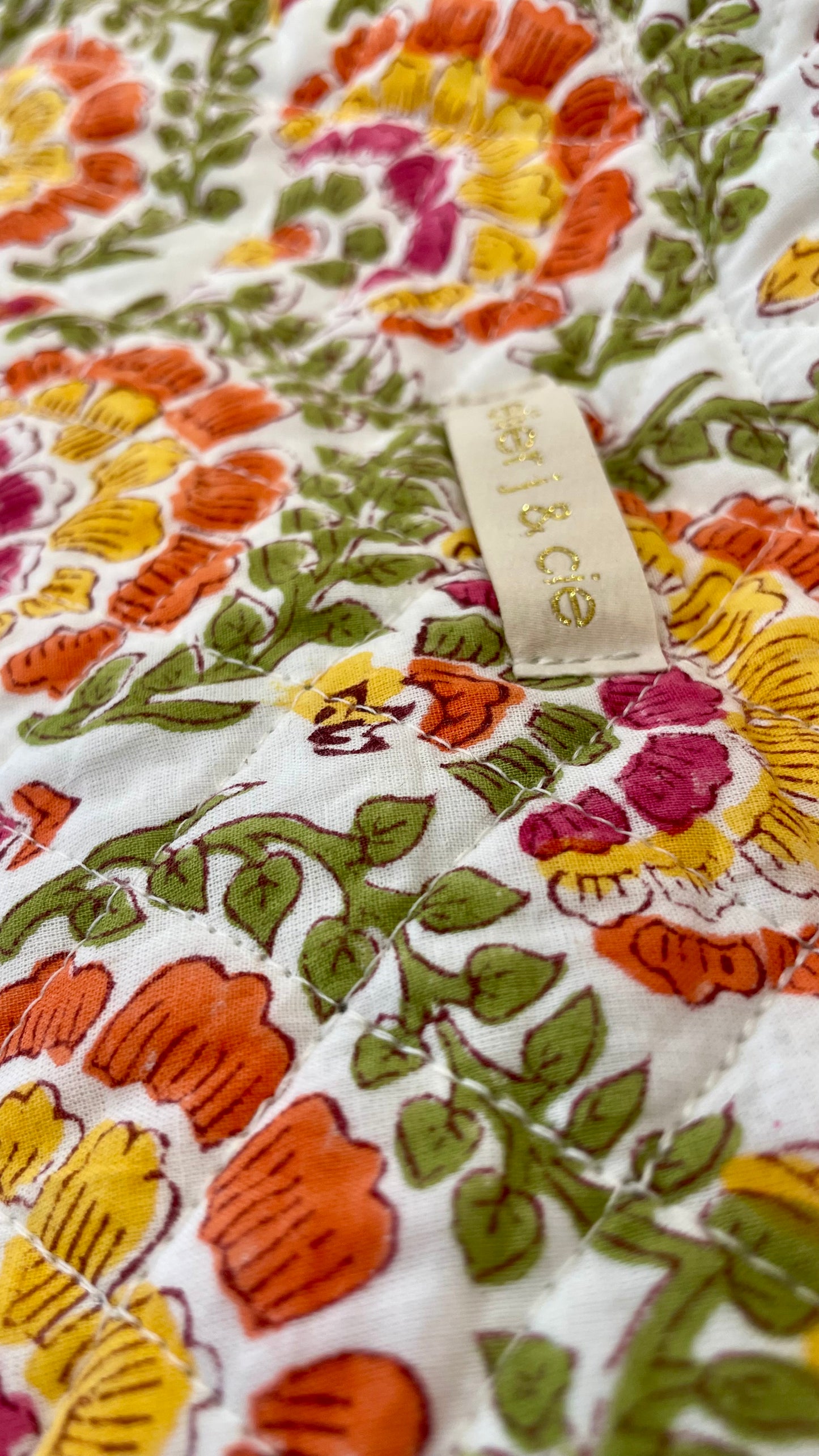 Cabas matelassé - Collection motifs indiens