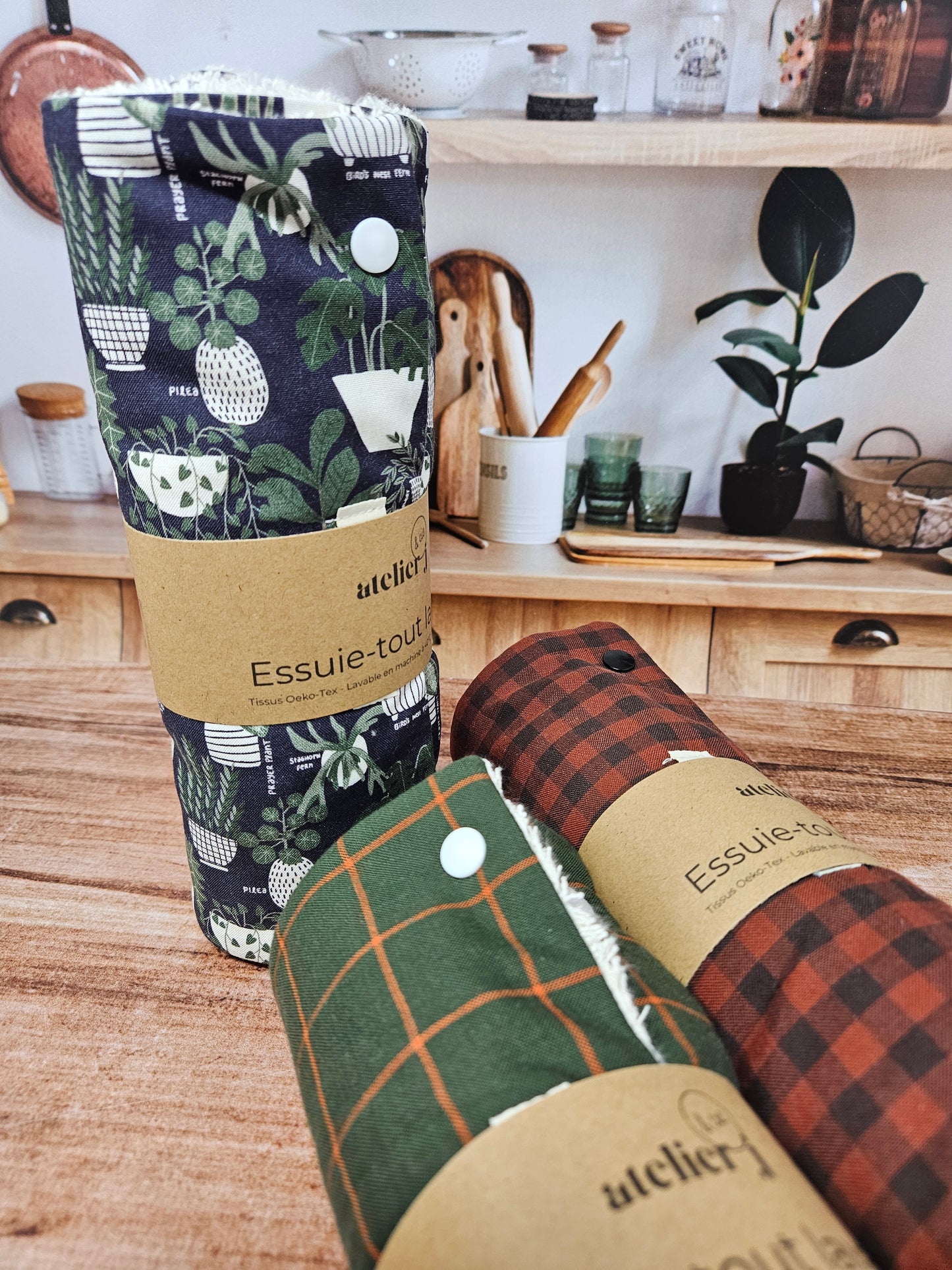 Essuie tout lavable - Absorbant - 10 modèles
