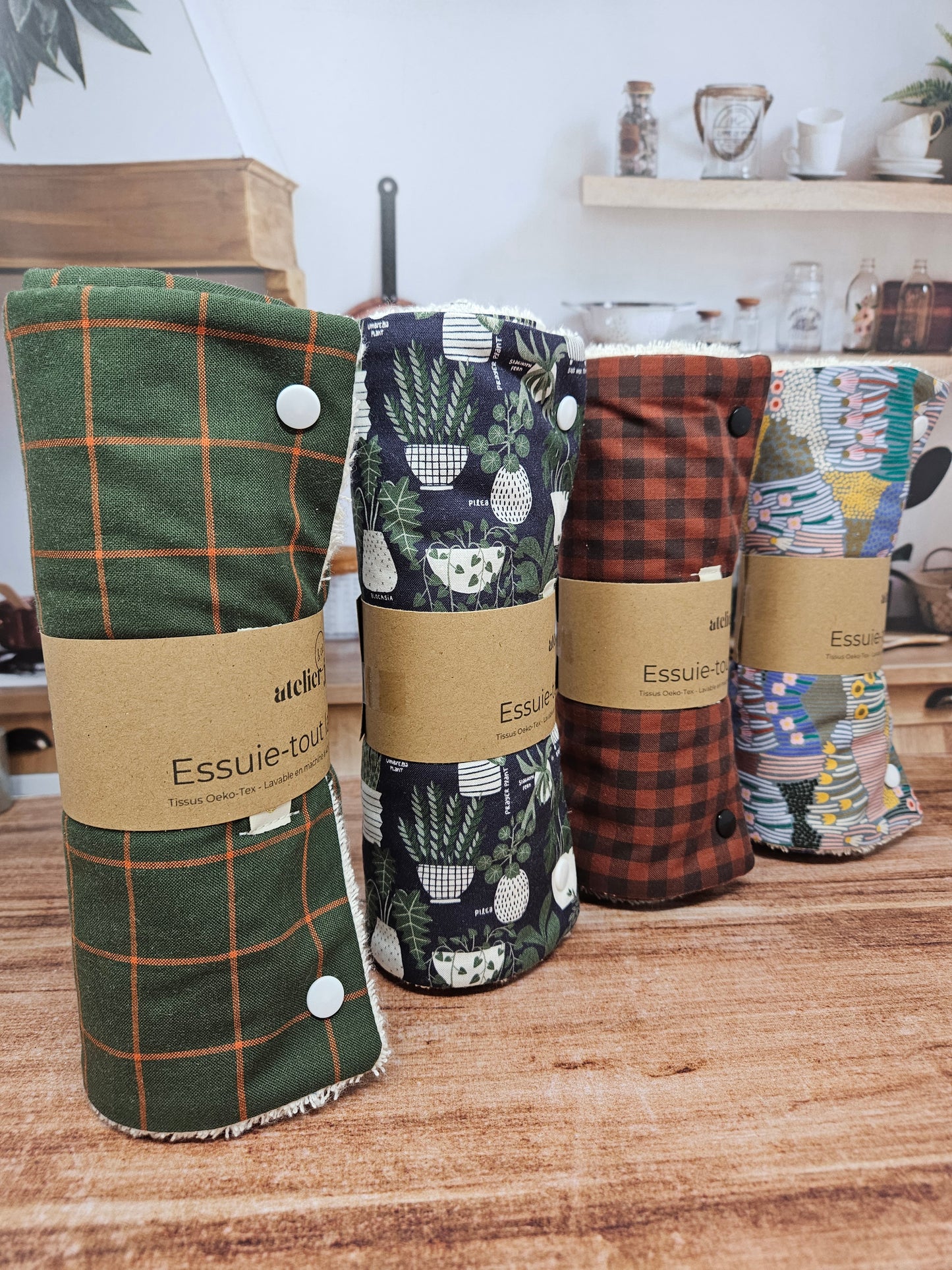 Essuie tout lavable - Absorbant - 10 modèles