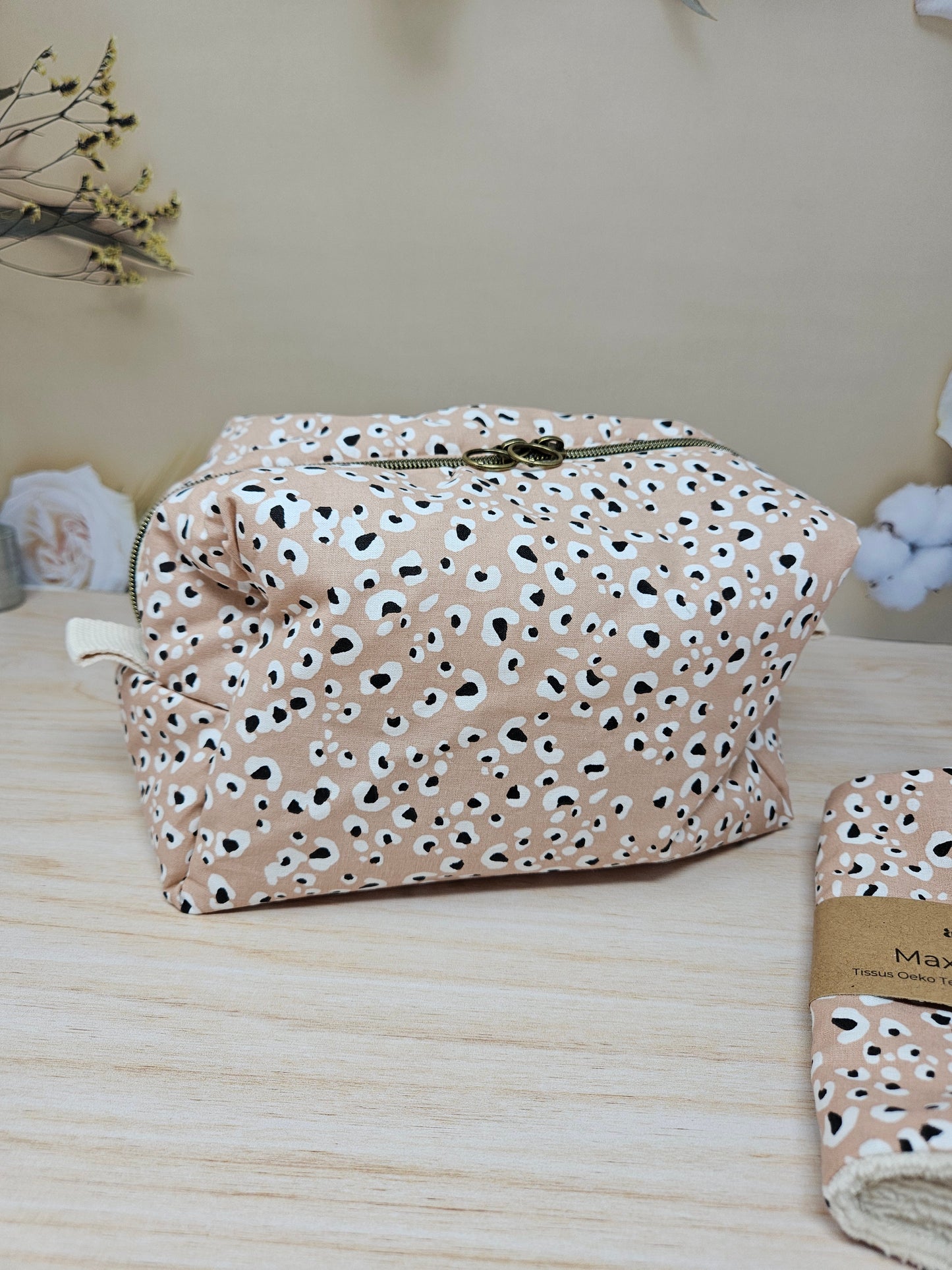 Trousse de toilette avec poche intérieure élastique - grande capacité