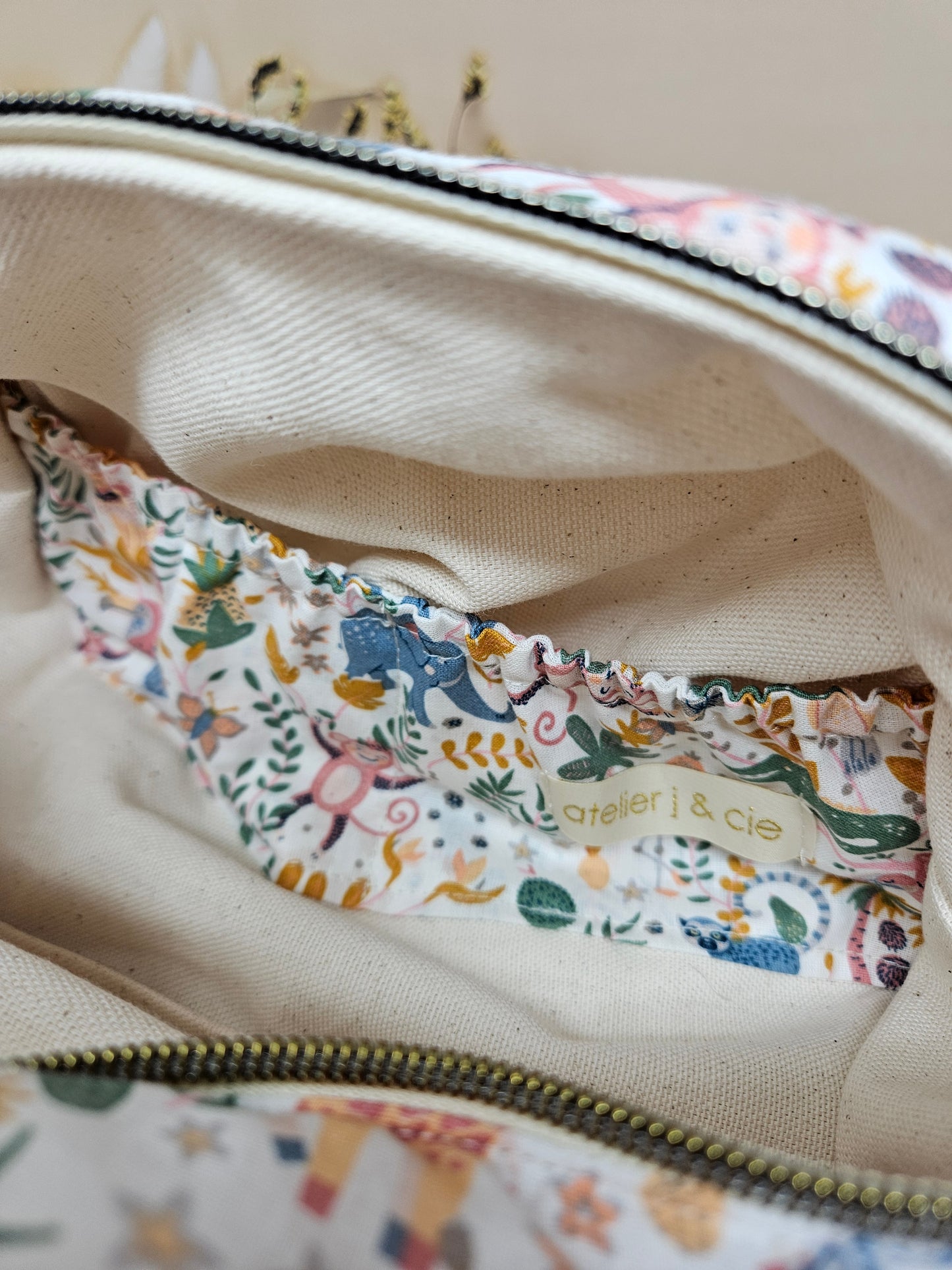 Trousse de toilette avec poche intérieure élastique - grande capacité