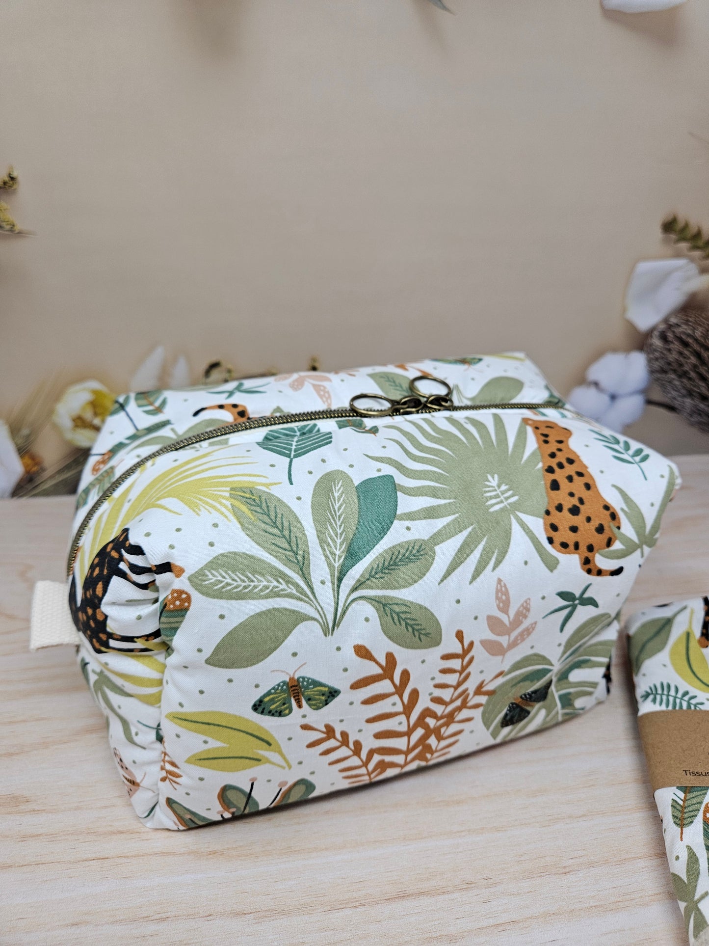 Trousse de toilette avec poche intérieure élastique - grande capacité