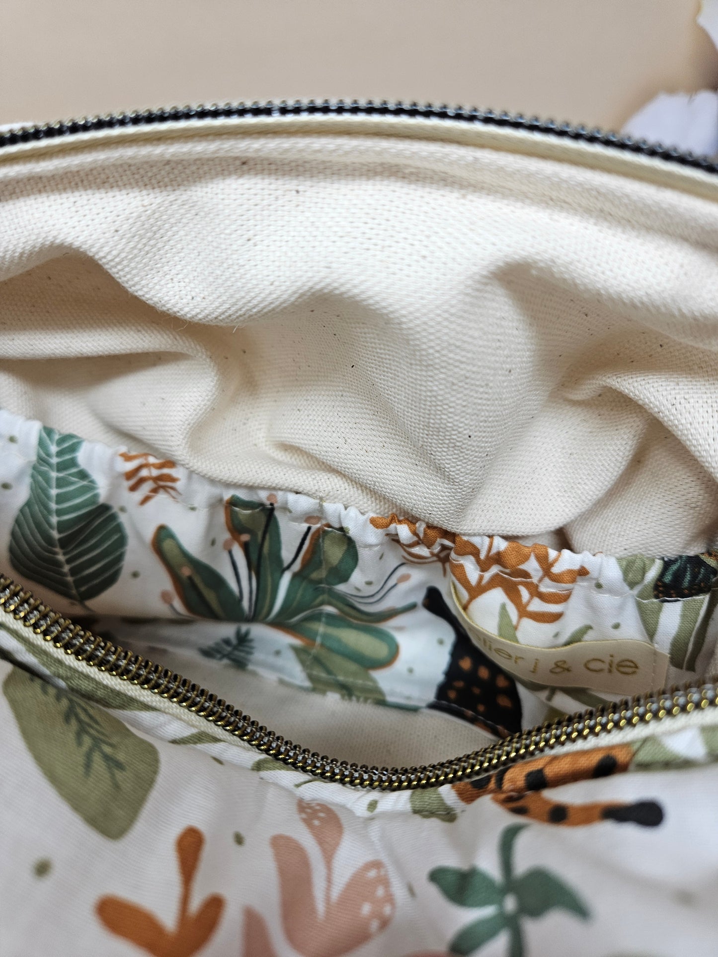 Trousse de toilette avec poche intérieure élastique - grande capacité