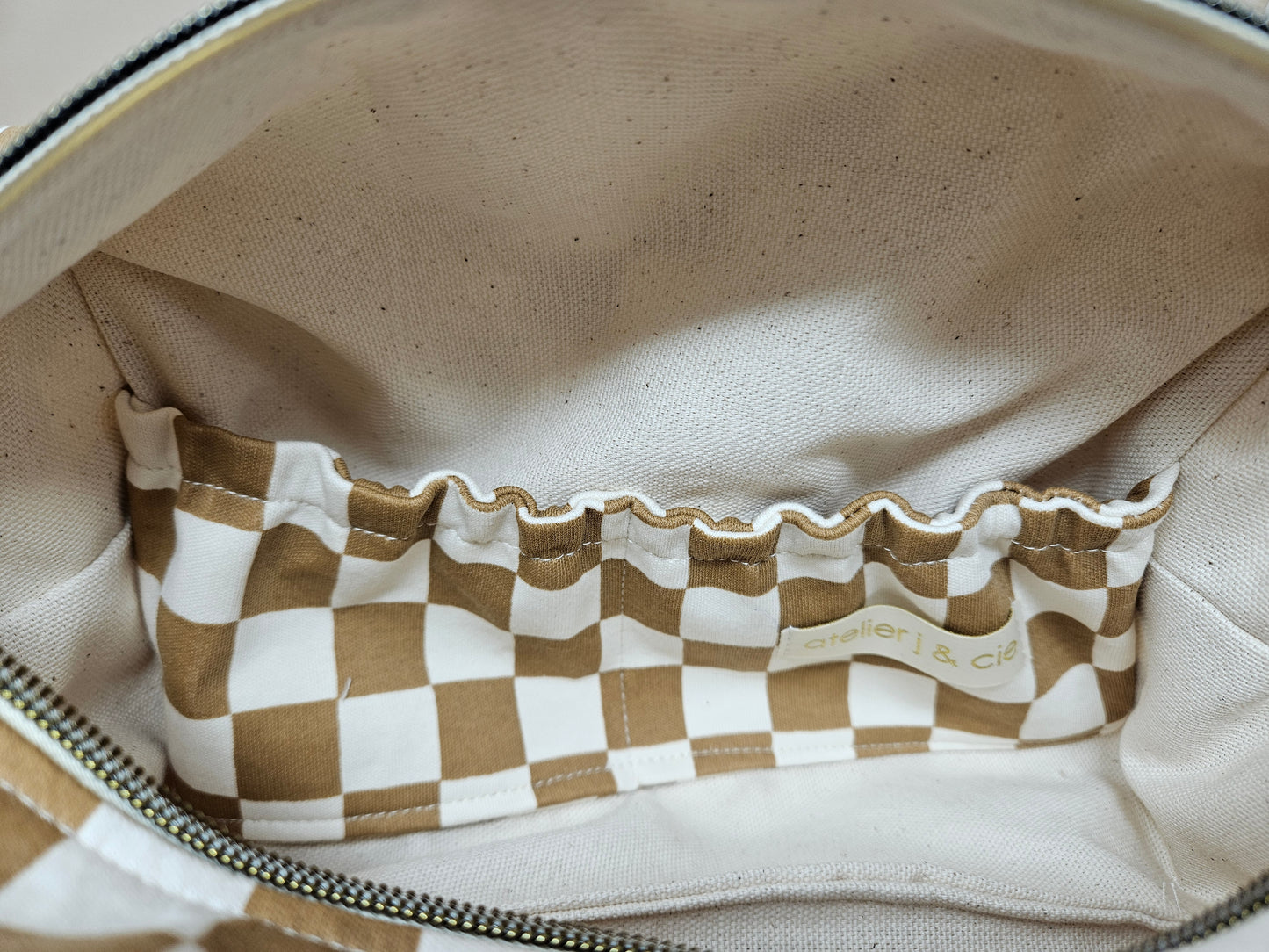 Trousse de toilette avec poche intérieure élastique - grande capacité