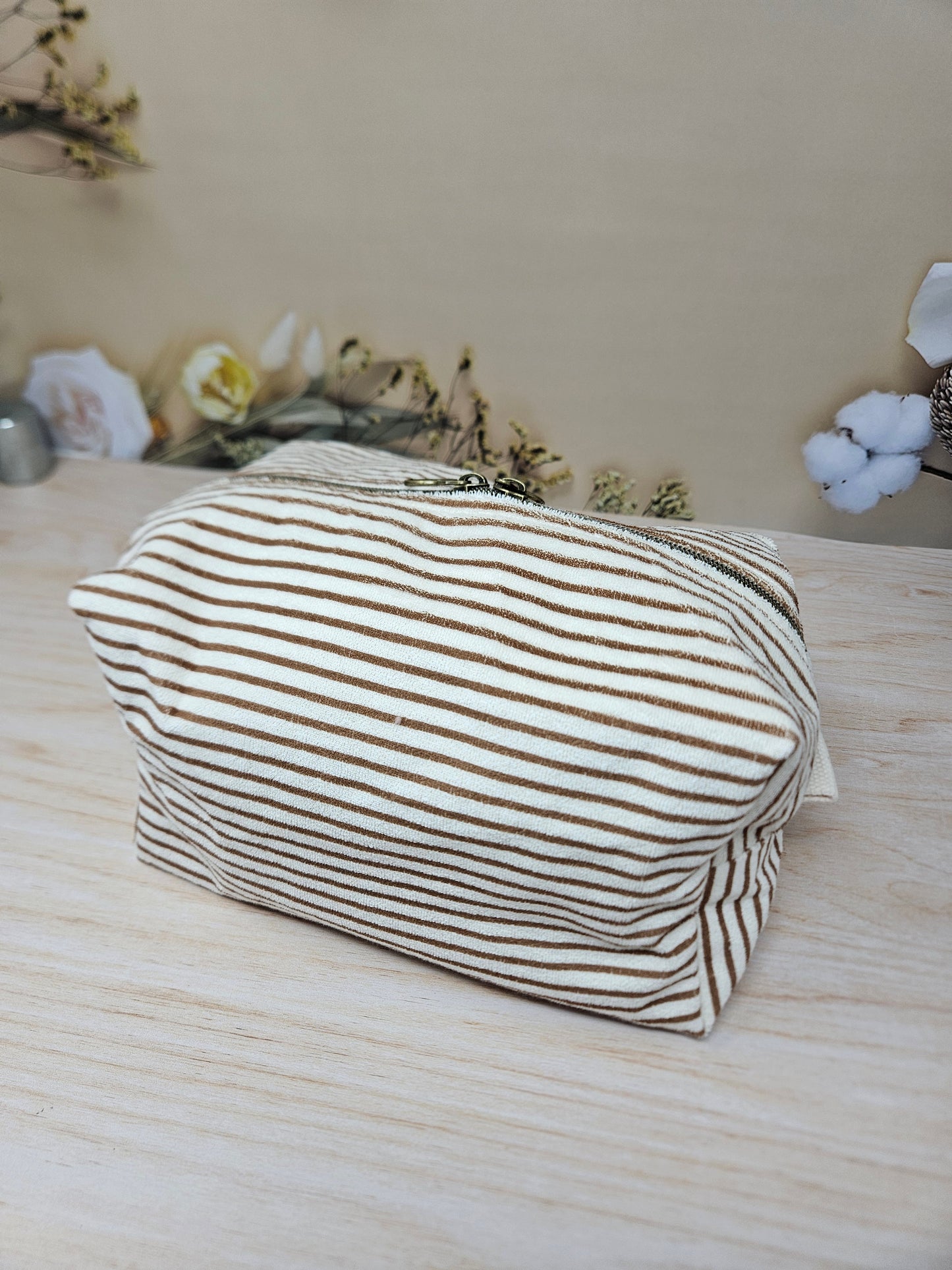 Trousse de toilette avec poche intérieure élastique - grande capacité