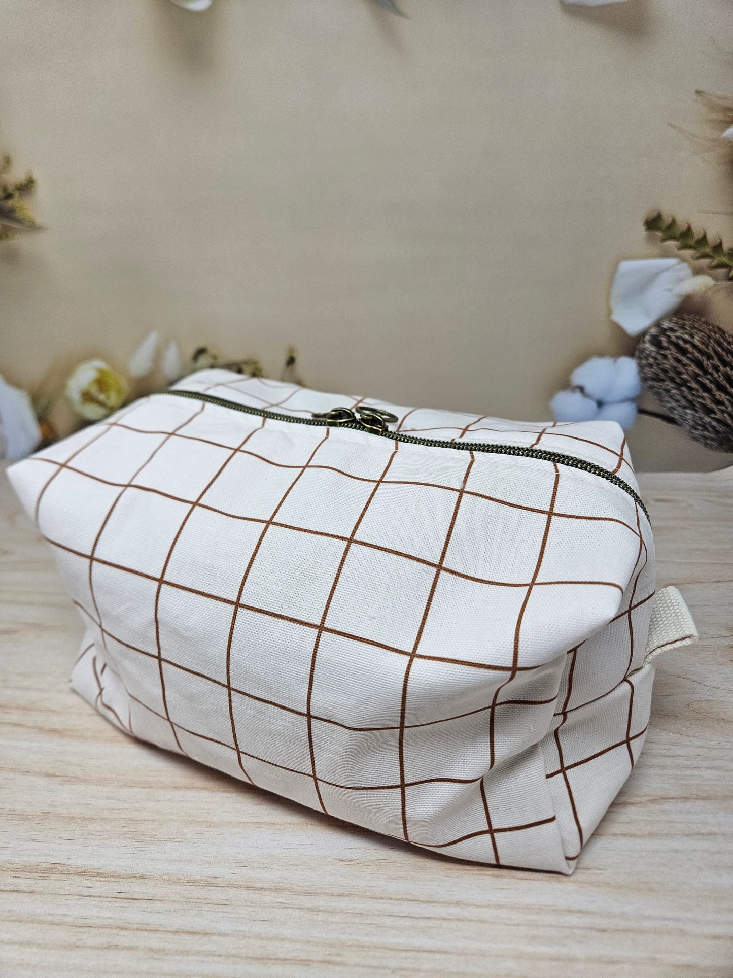 Trousse de toilette avec poche intérieure élastique - grande capacité