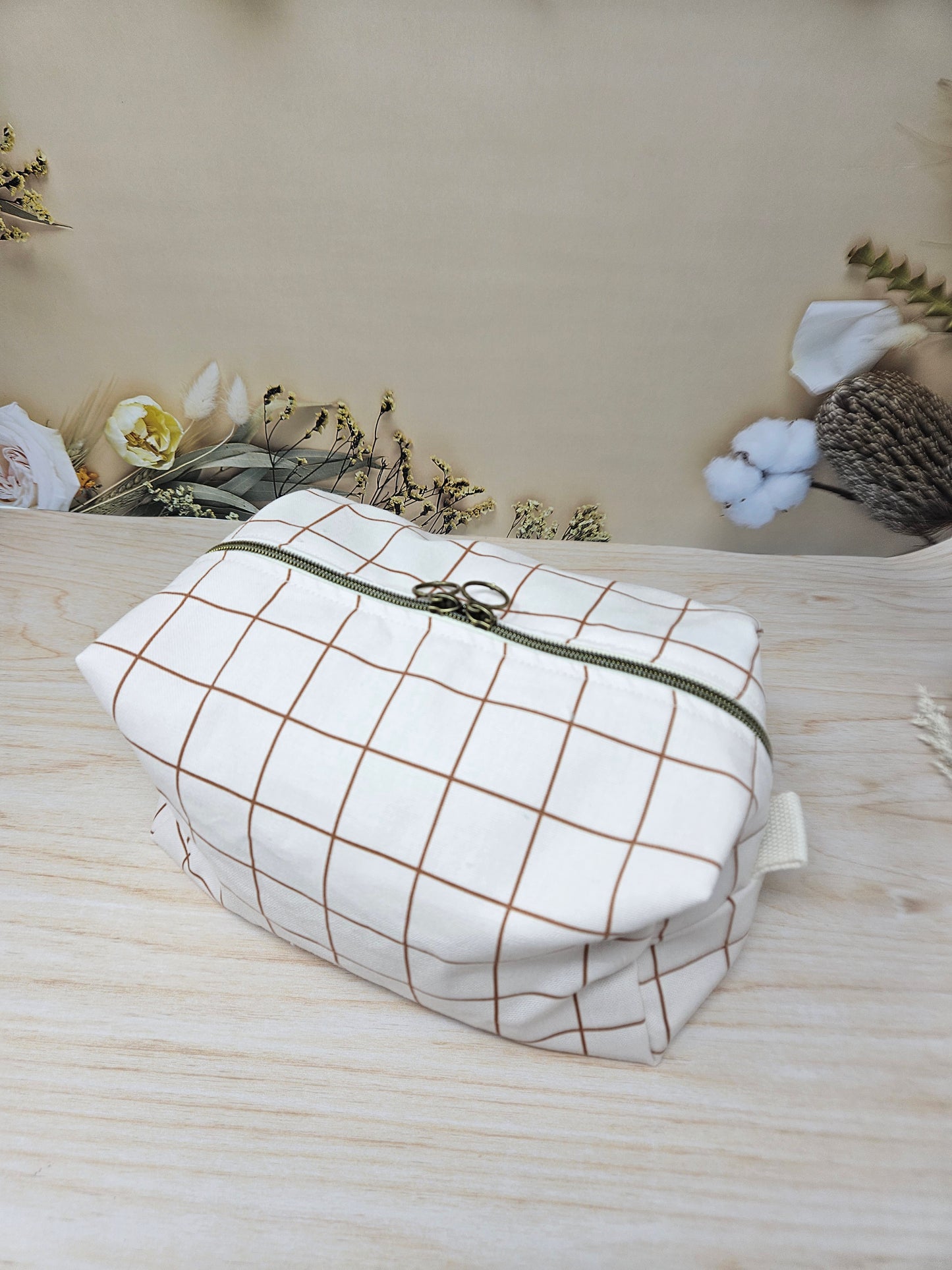 Trousse de toilette avec poche intérieure élastique - grande capacité