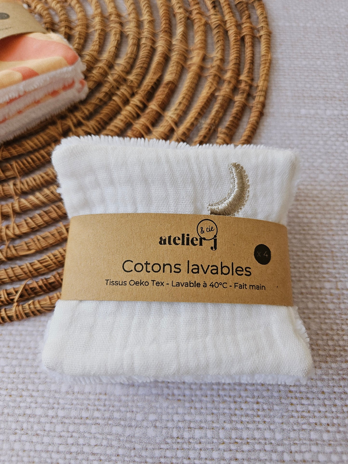 Cotons démaquillants - lot de 4