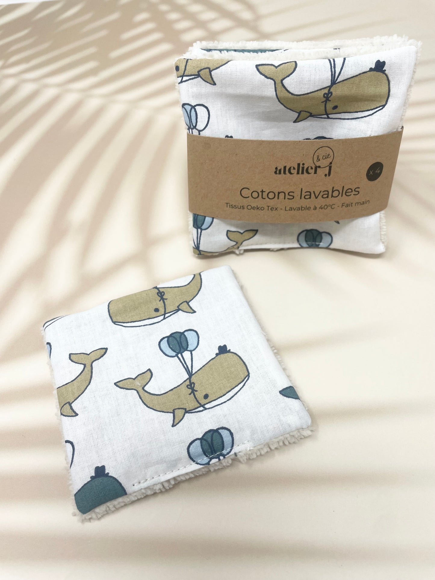 Cotons lavables - Lingettes démaquillantes Zéro déchet lot de 4