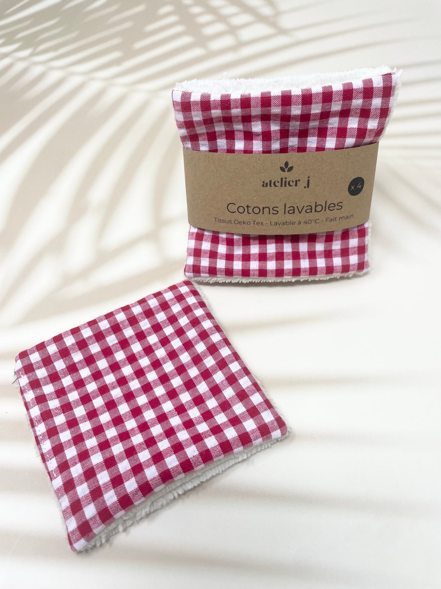 Cotons lavables - Lingettes démaquillantes Zéro déchet lot de 4