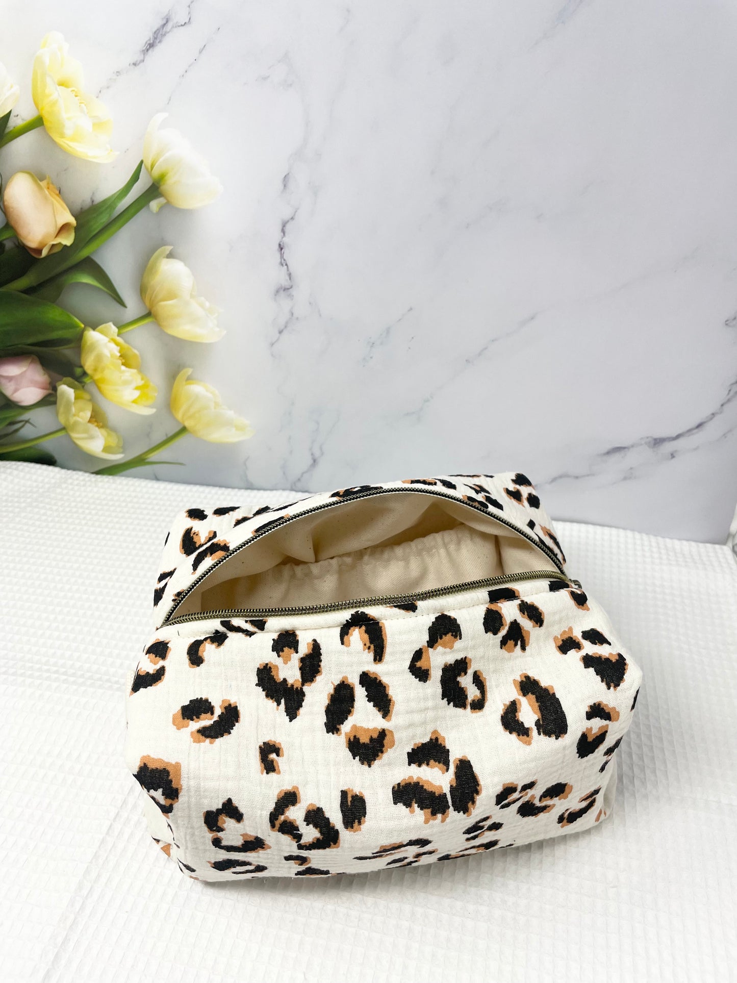 Trousse de toilette avec poche intérieure élastique - grande capacité