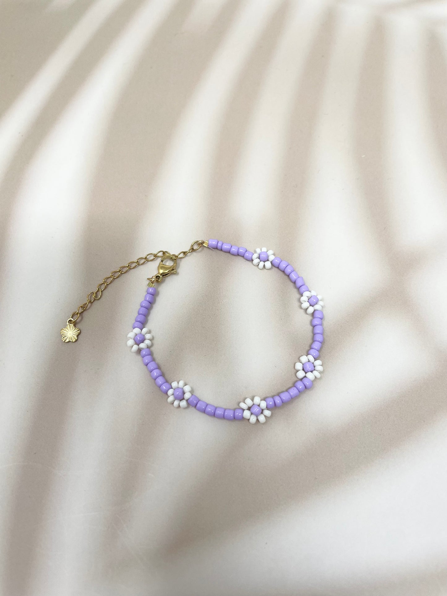 Bracelets fleurs en perles