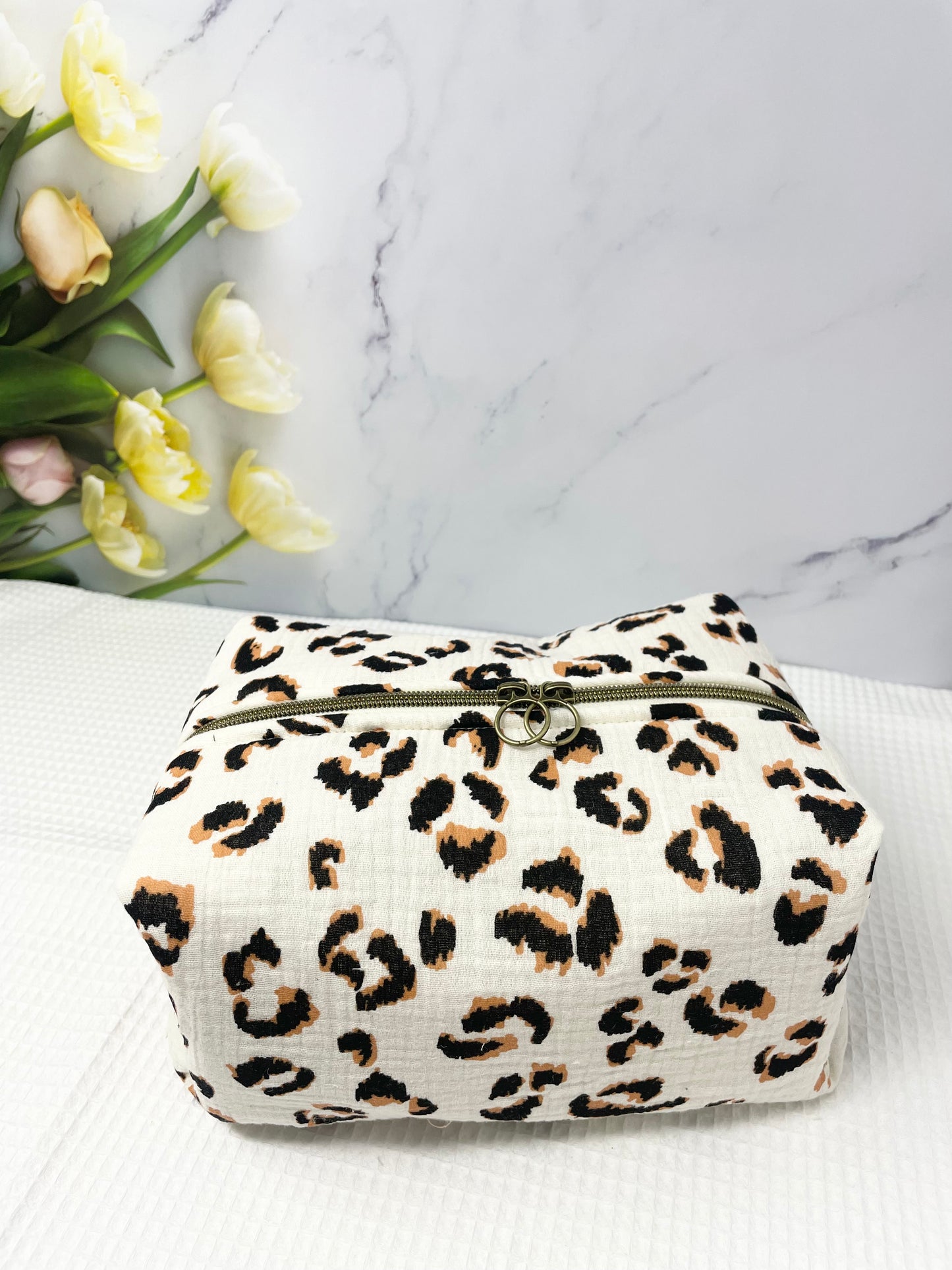 Trousse de toilette avec poche intérieure élastique - grande capacité
