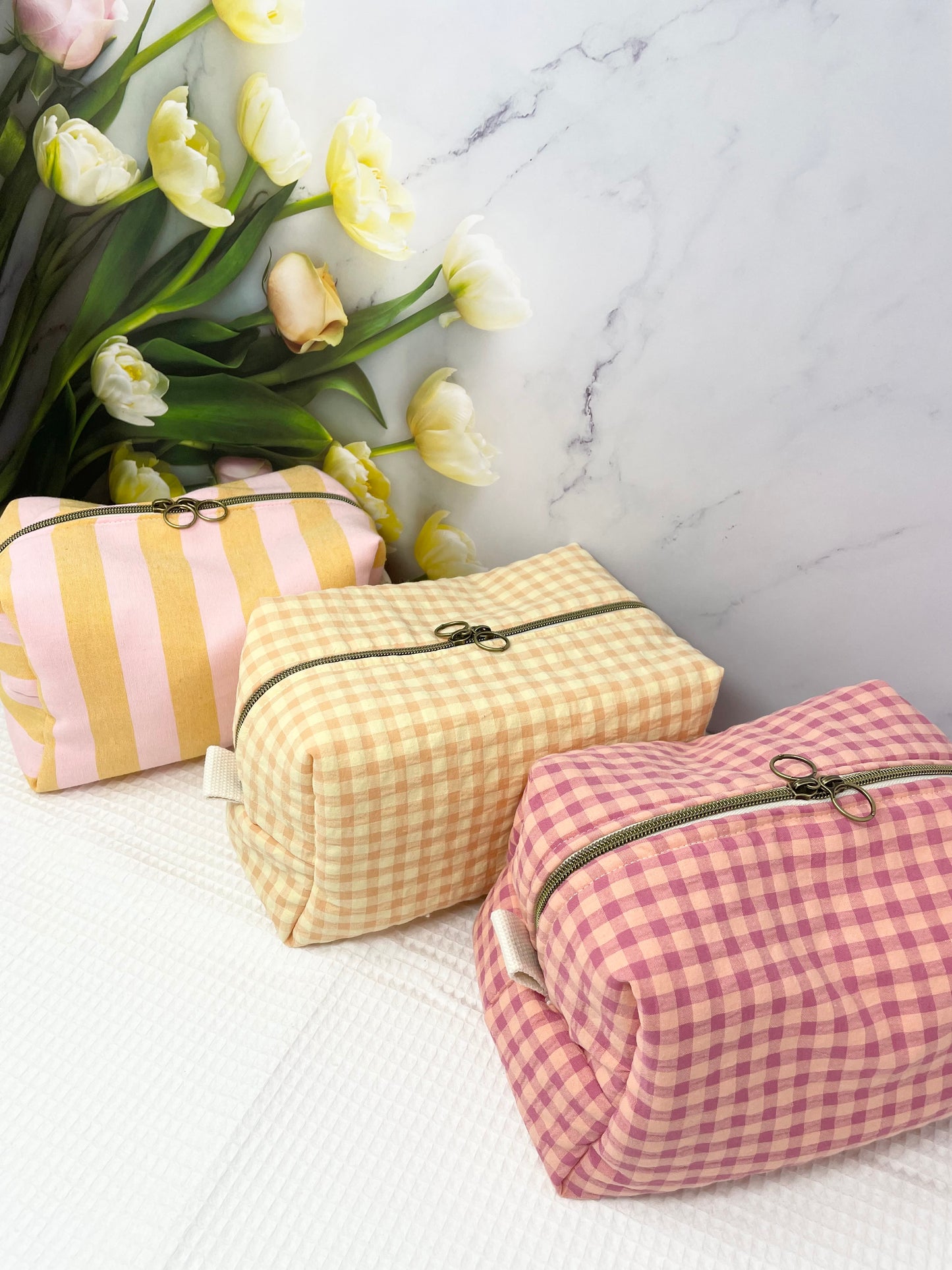 Trousse de toilette avec poche intérieure élastique - grande capacité