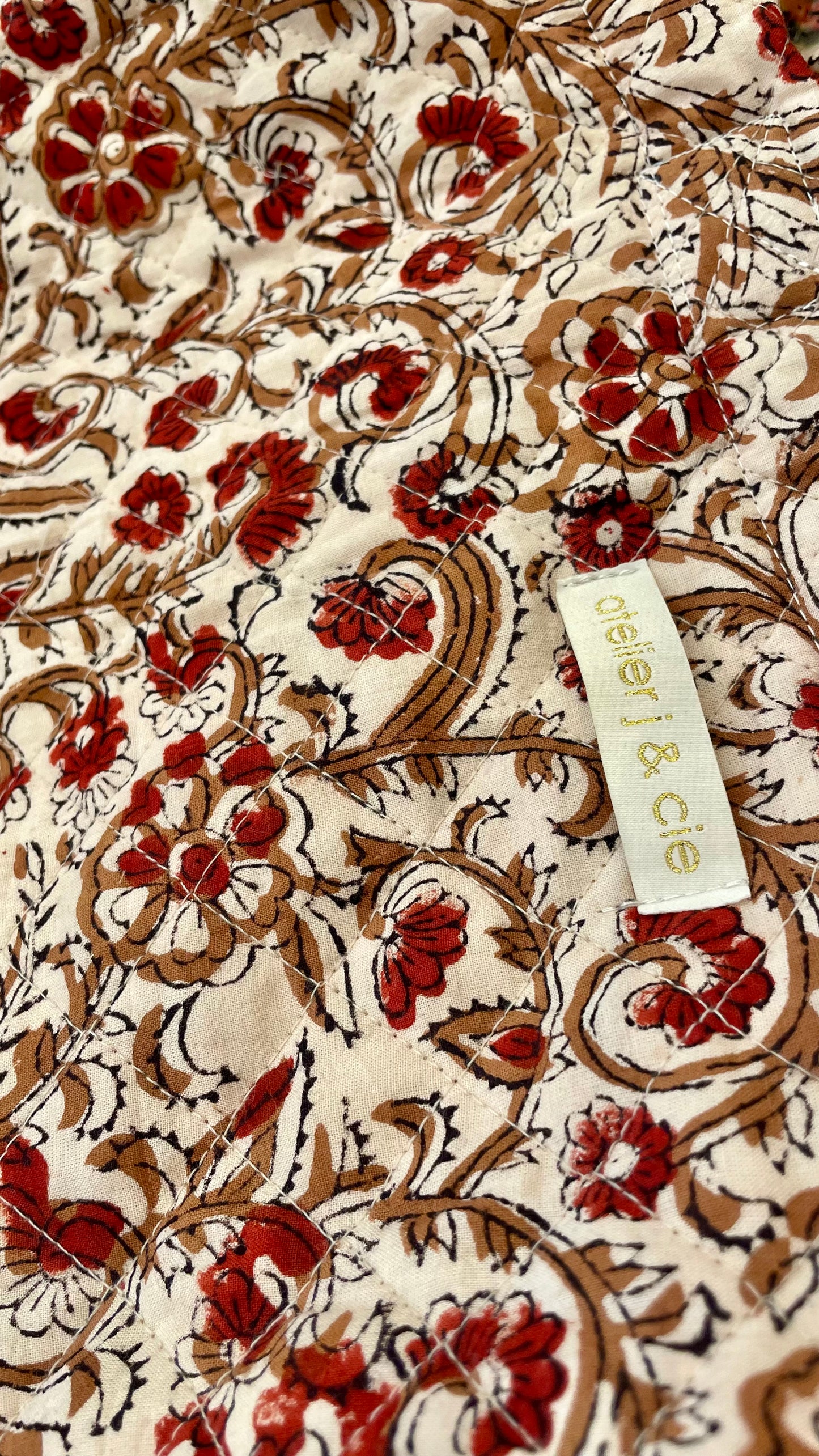 Cabas matelassé - Collection motifs indiens