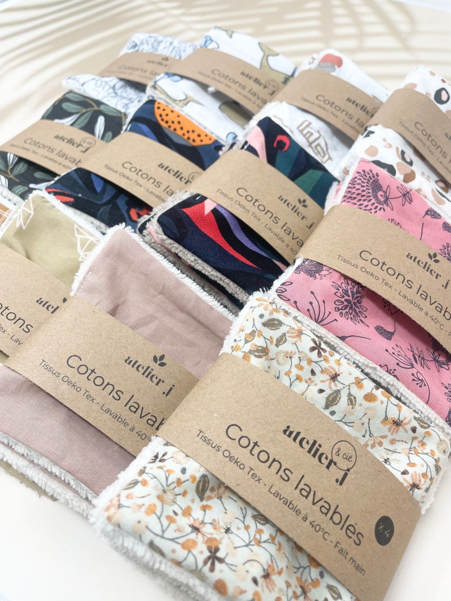 Cotons lavables - Lingettes démaquillantes Zéro déchet lot de 4