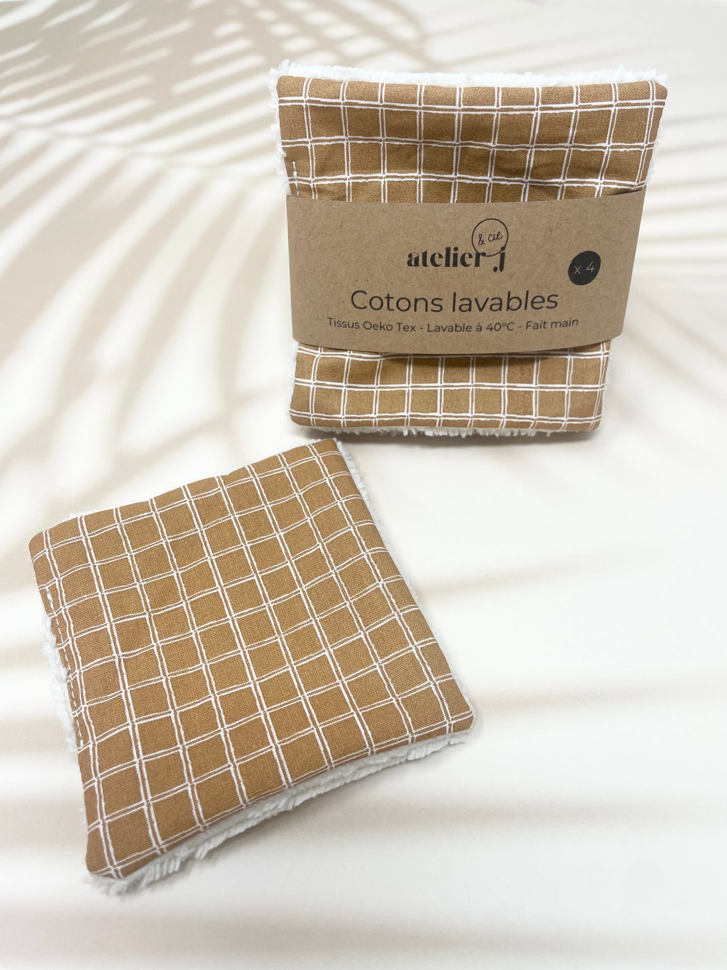 Cotons lavables - Lingettes démaquillantes Zéro déchet lot de 4