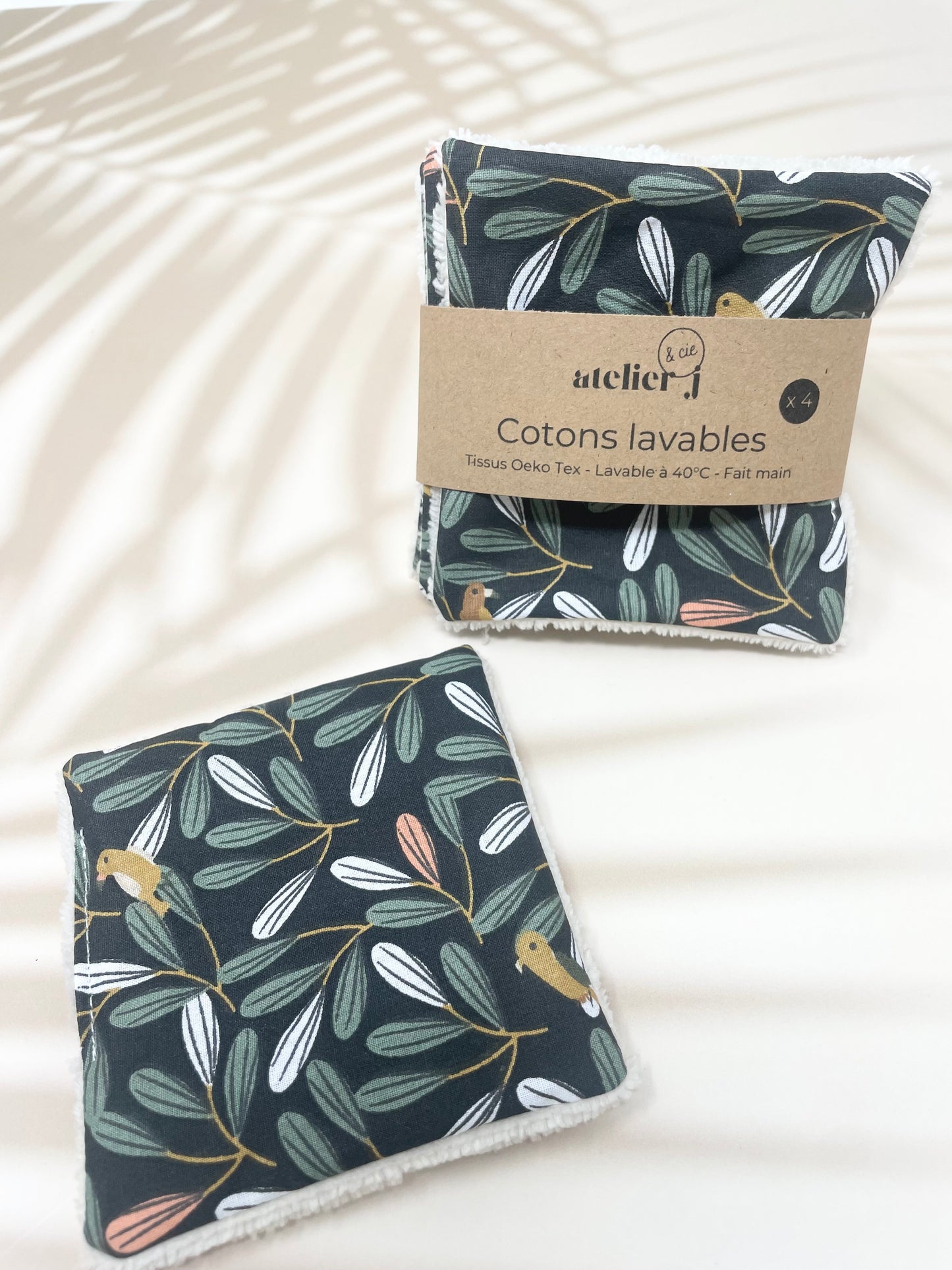 Cotons lavables - Lingettes démaquillantes Zéro déchet lot de 4