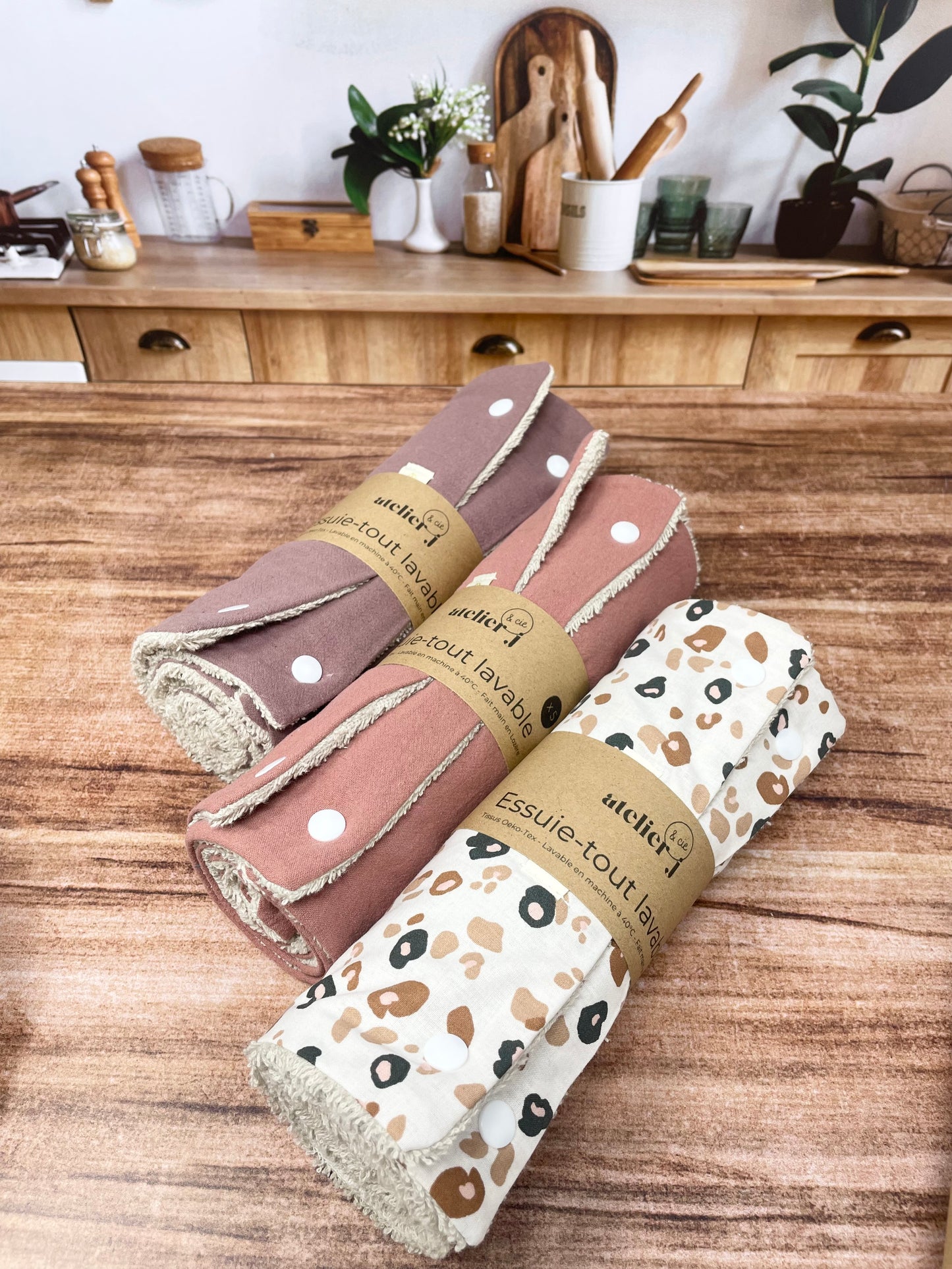 Essuie tout lavable - Absorbant - 10 modèles