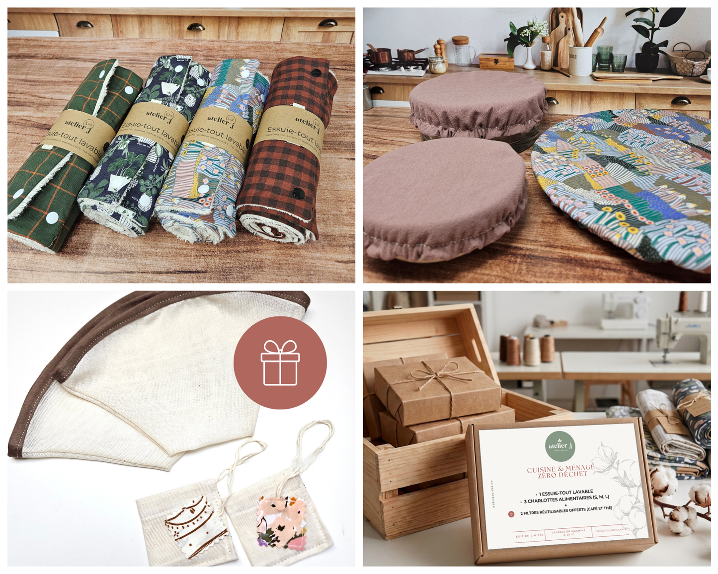 Pack Cuisine & Ménage Zéro déchet / 🎁1 filtre thé et 1 filtre café OFFERT