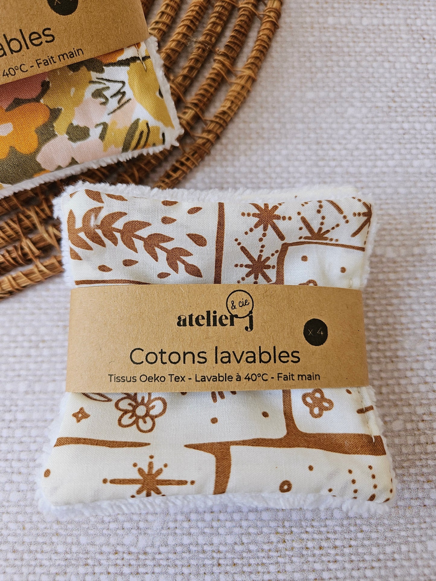 Cotons démaquillants - lot de 4