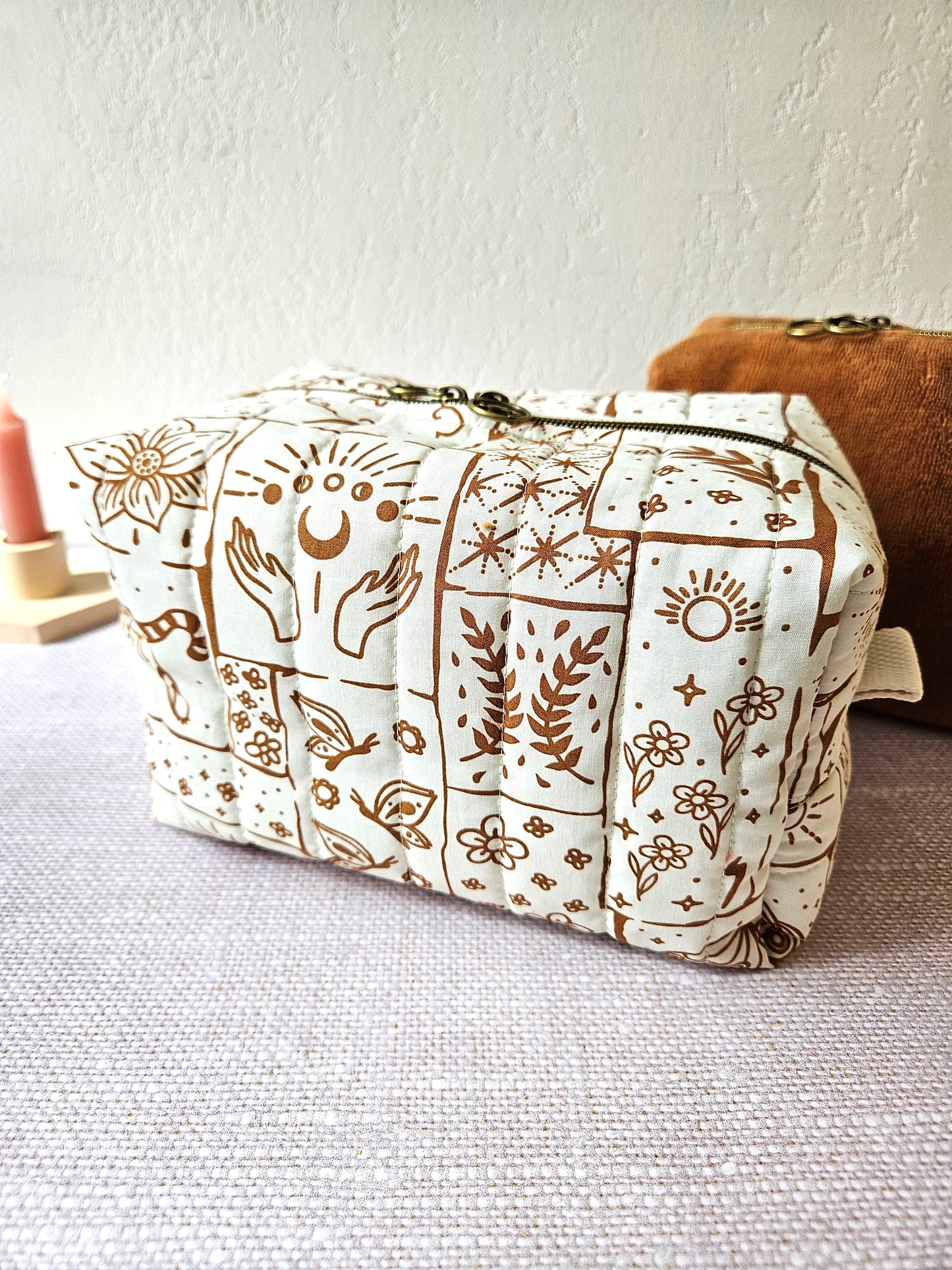 Trousse de toilette avec poche intérieure - grande capacité