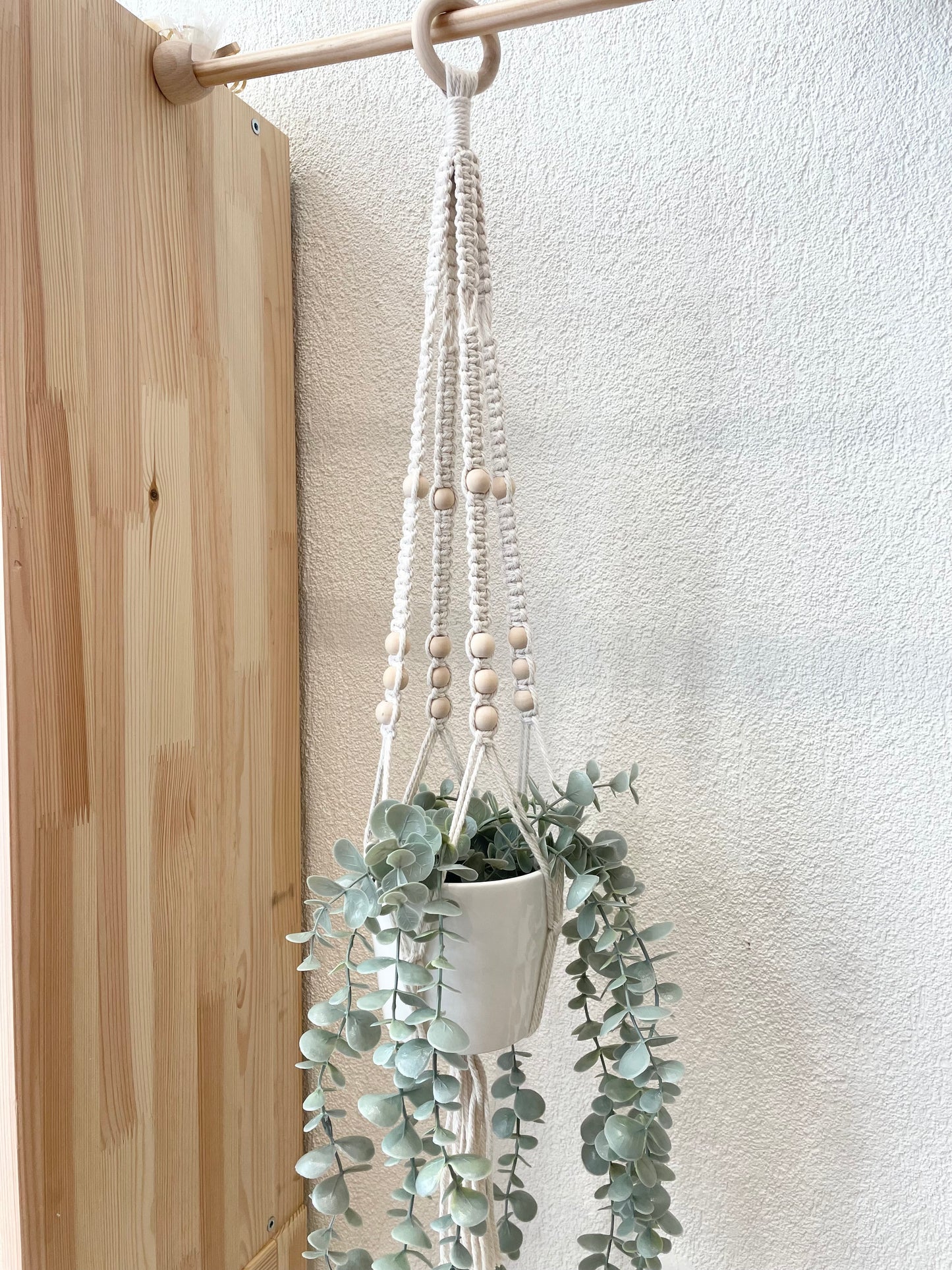 Suspension pour plante en macramé