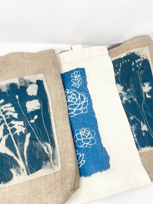 Totebag cyanotype