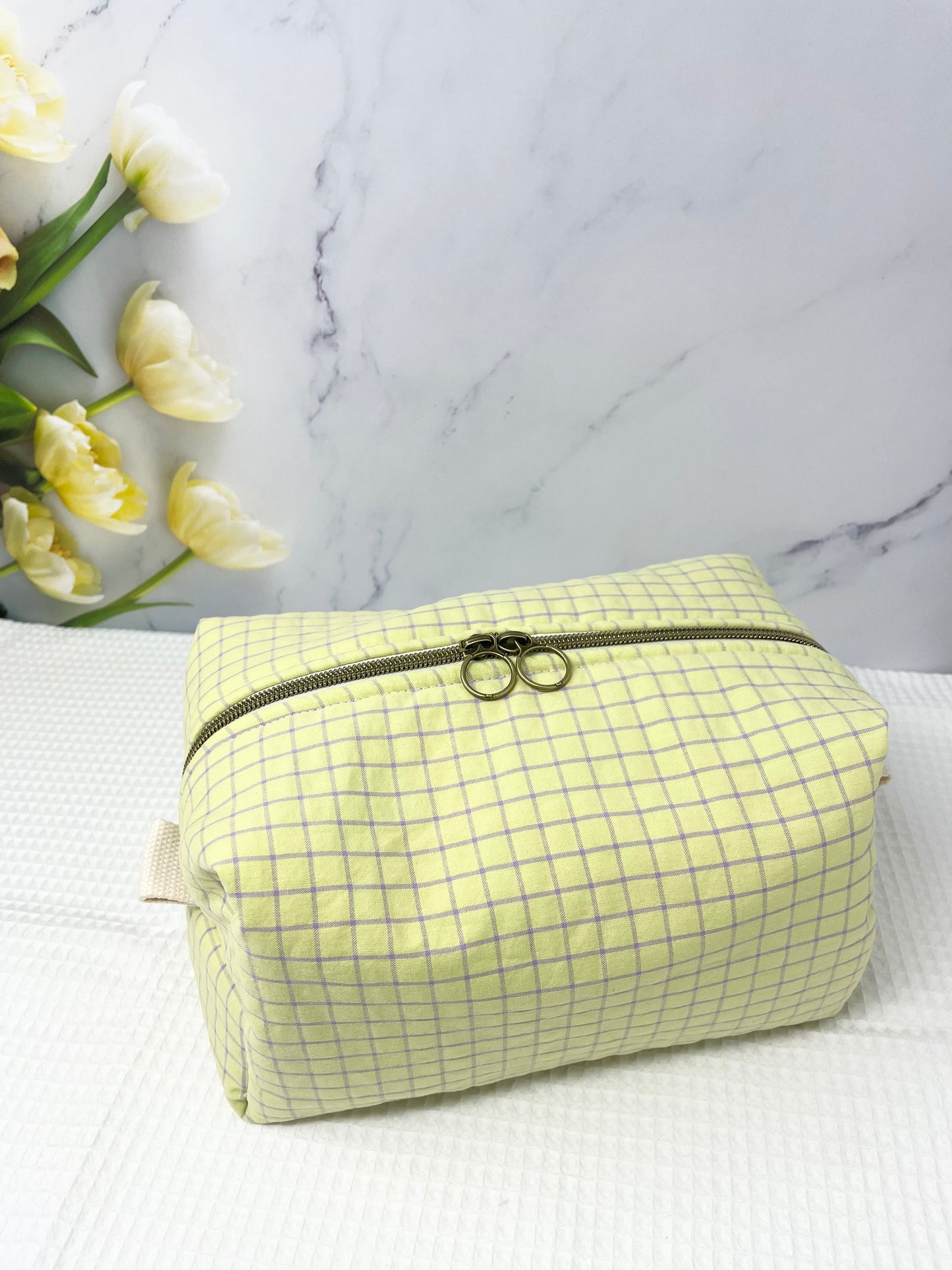 Trousse de toilette avec poche intérieure élastique - grande capacité