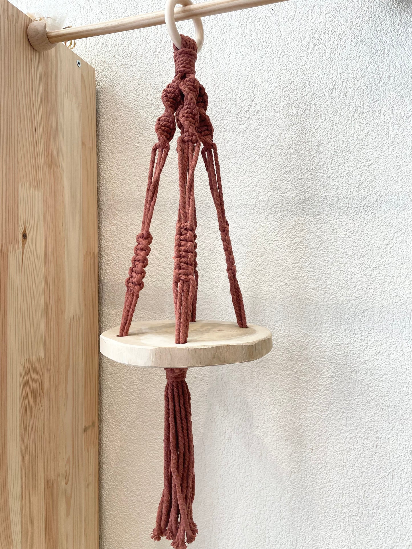 Suspension en macramé